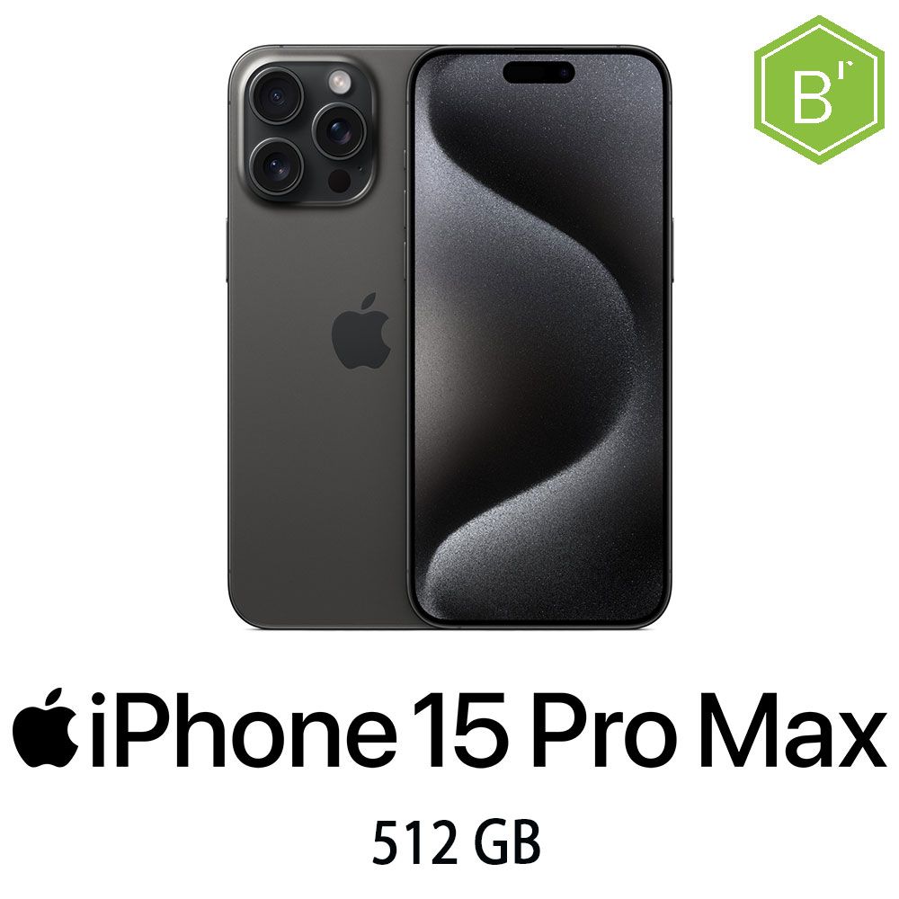 IPHONE 15 PRO MAX 512GB BLACK TITANIUM/2Y - B
