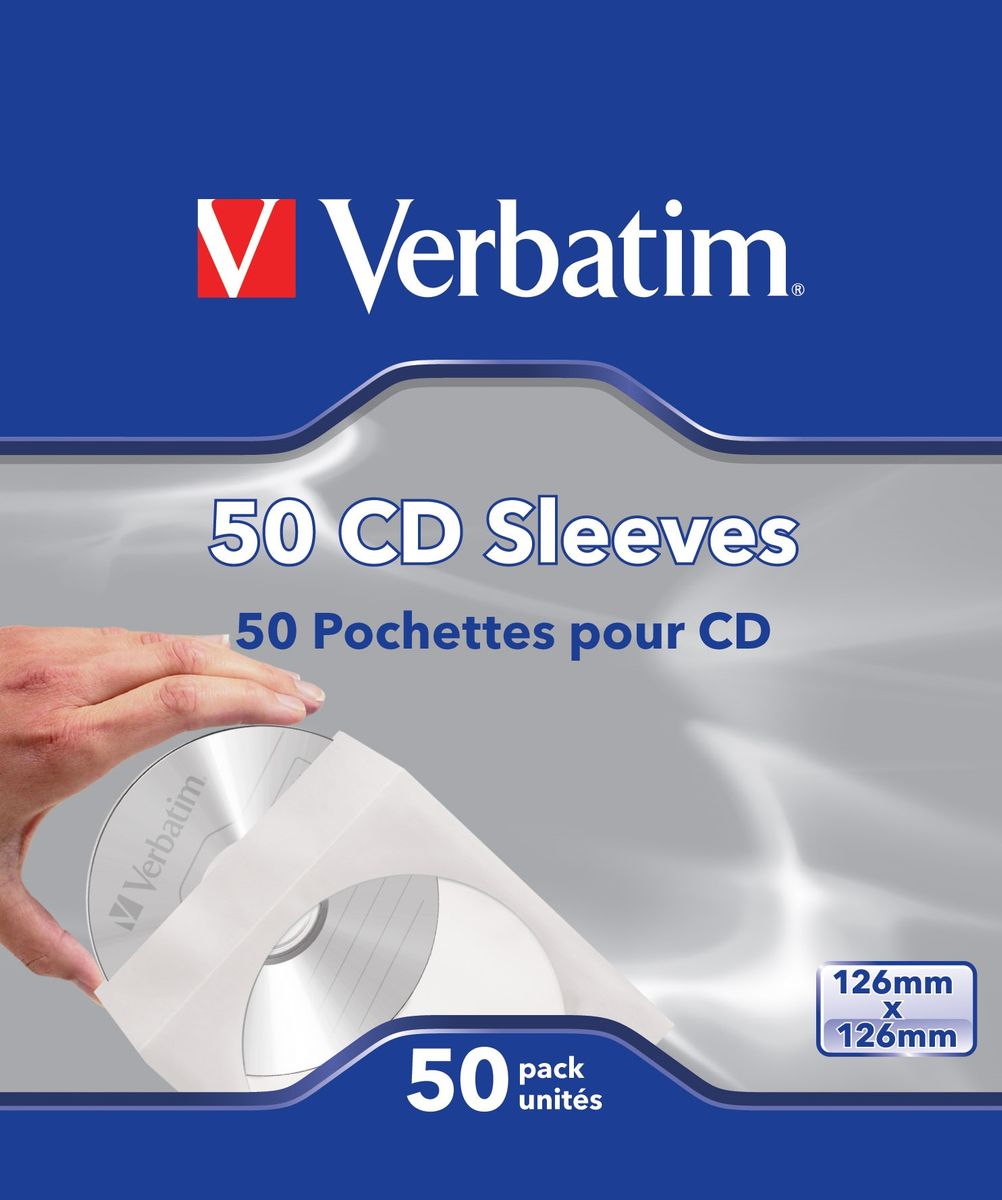 VERBATIM CUSTODIE CARTA CD-DVD 50 PACK