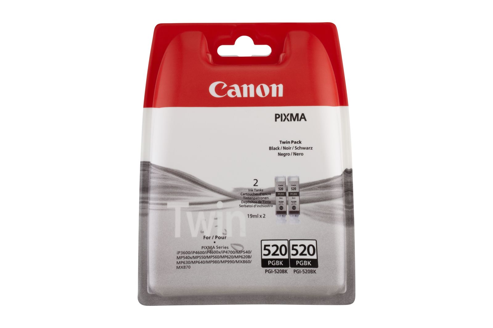 PGI-520BK TWIN PACK N.2 SERB. PGI-520BK DA 19 ML