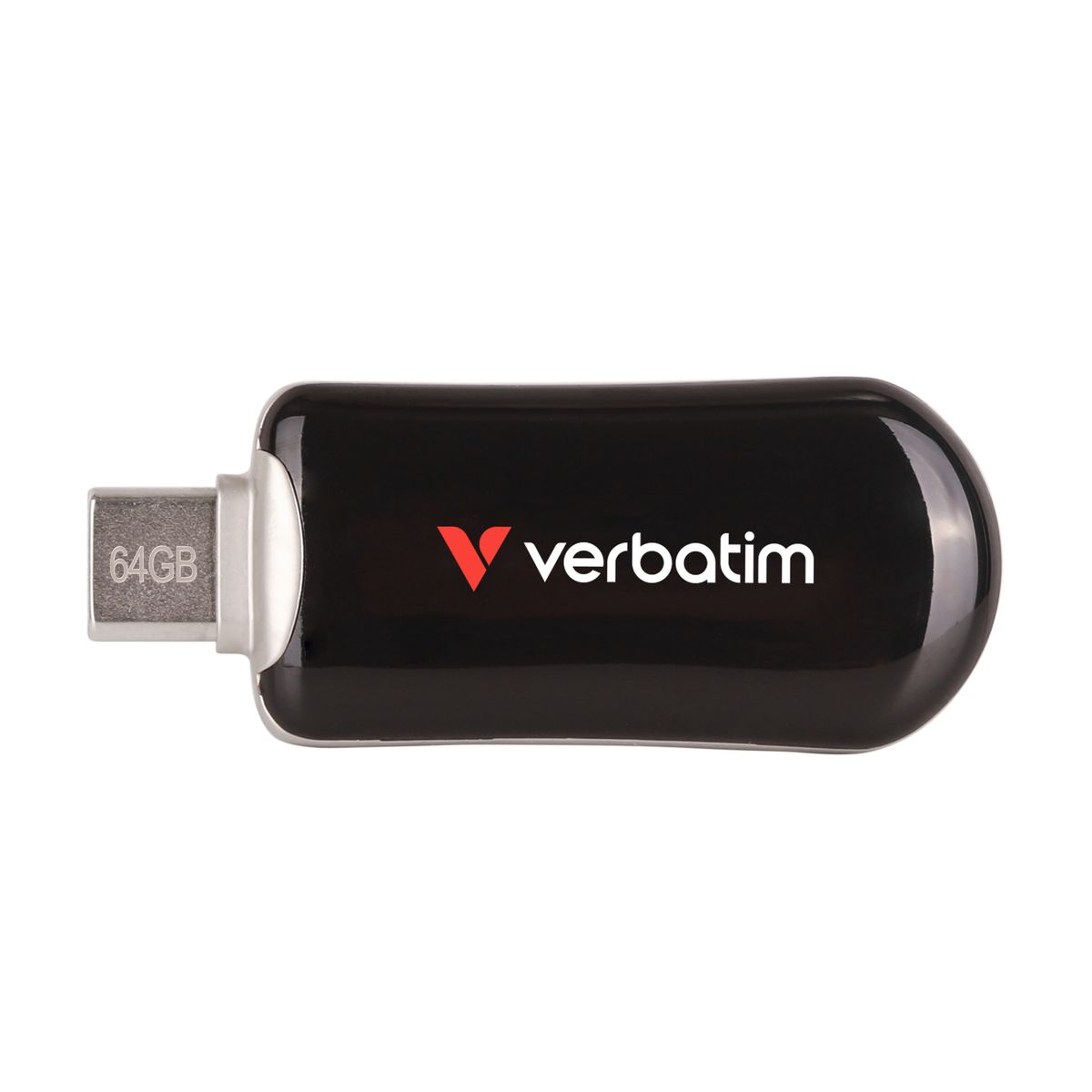 VERBATIM PLECTRA USB-C FLASH DRIVE BLACK 64GB