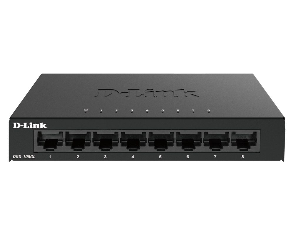 8-PORT GIGABIT ETHERNET METAL HOUSING UNMANAGED SW