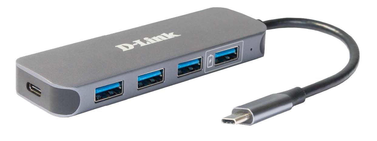 USB-C TO 4-PORT USB 3.0 HUB WITH POWER