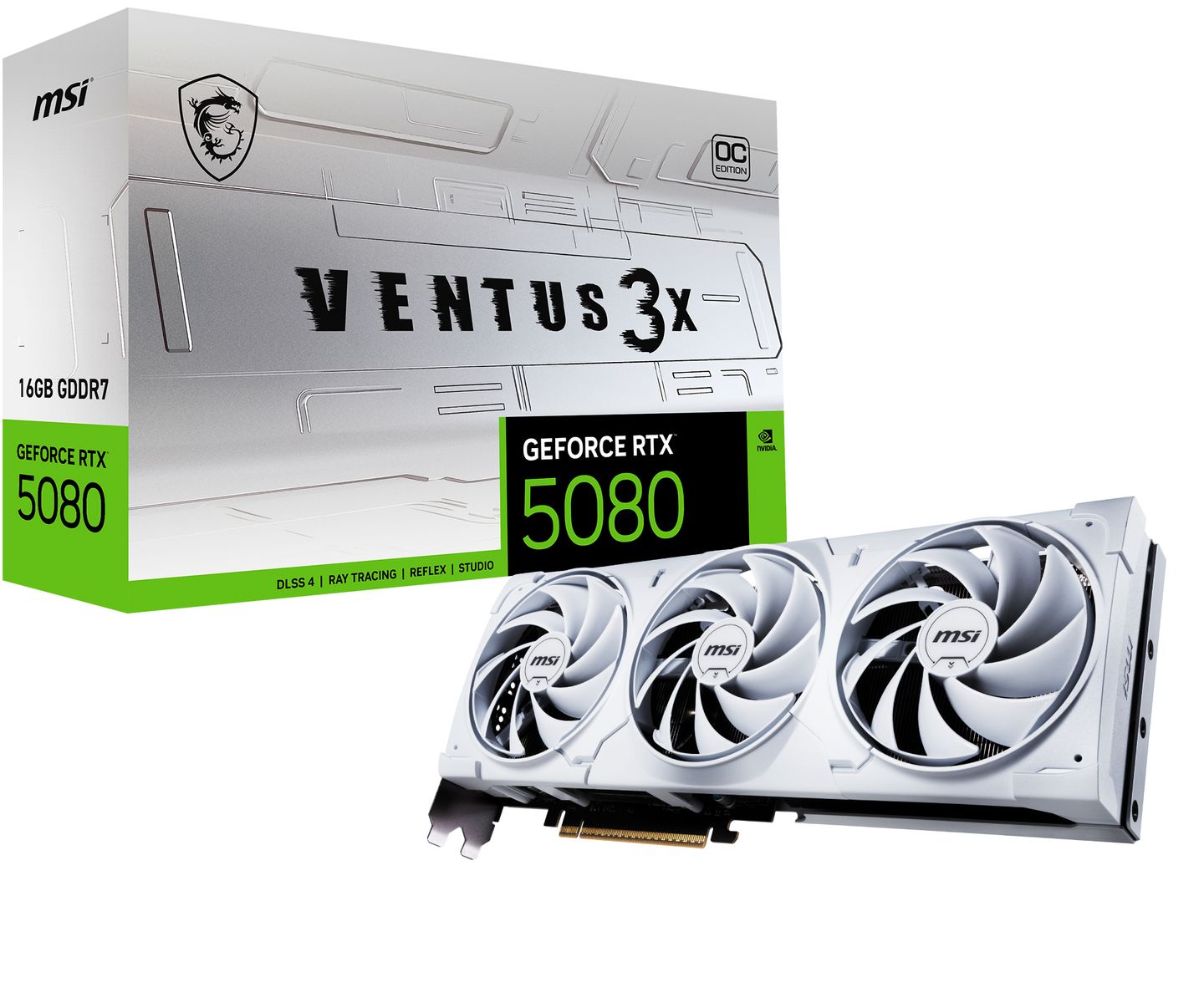 MSI VGA GEFORCE RTX 5080 16G VENTUS 3X OC WHITE