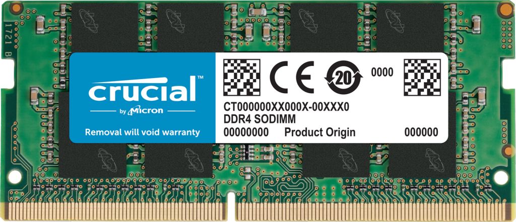 CRUCIAL 8GB SODIMM DDR4 3200MHZ CL22 1.2V NON-ECC