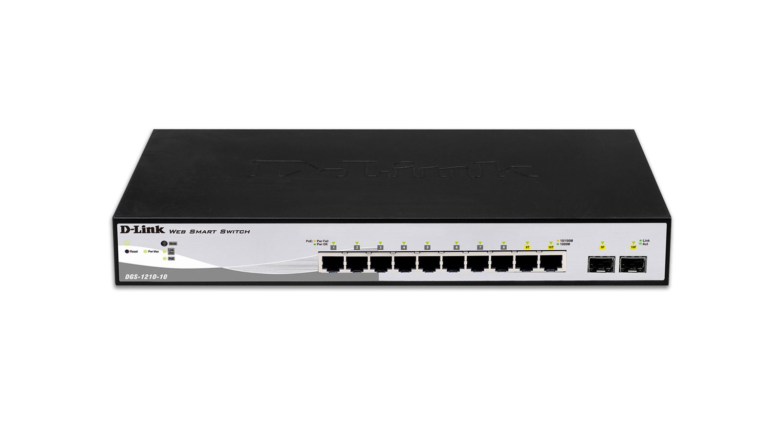 10-PORT 10 100 1000MBPS GIGABIT SMART 2 SFP PORTS