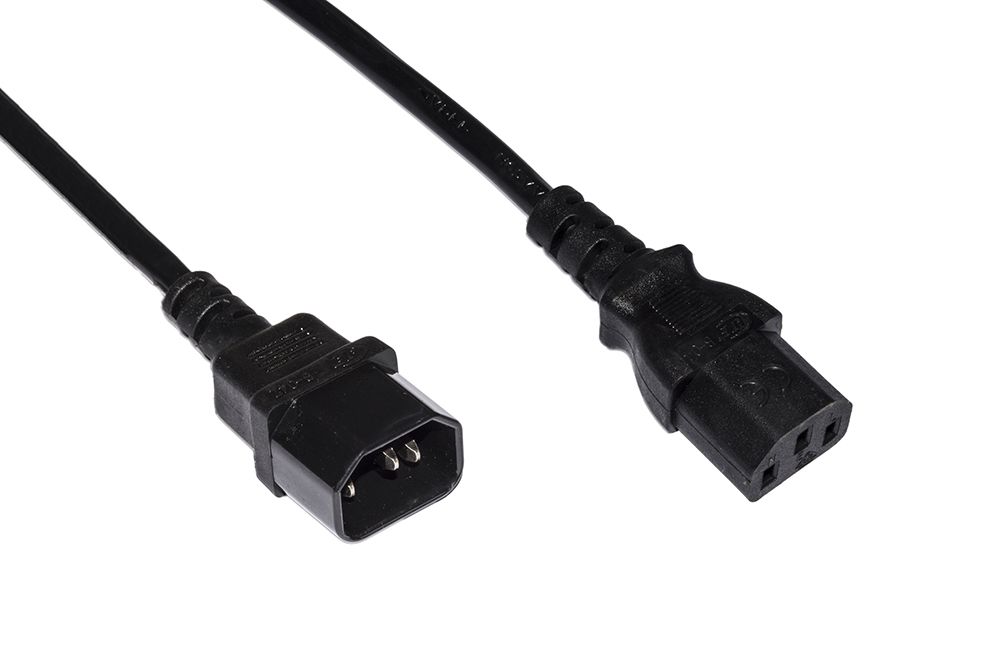 POWER CORD VDE C13/C14 Nero mt.1,80 (LKIEC18)