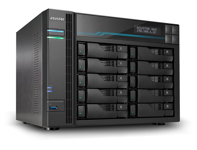 ASUSTOR NAS 10 BAIE XEON E-2224 QC 8GB DDR4 ECC