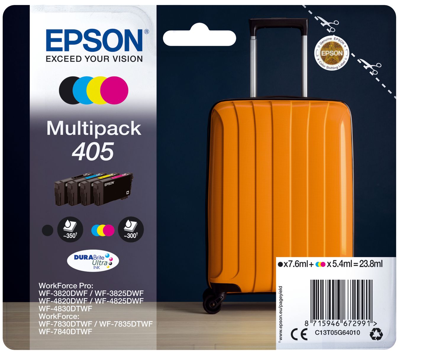 CARTUCCIA 405 SERIE VALIGIA MULTIPACK