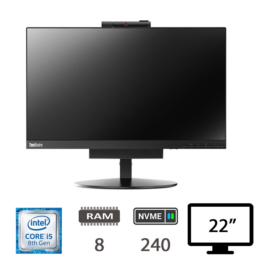 LENOVO TIO22 AIO I5-8500T/8/NVME240/21,5/W10P/2Y