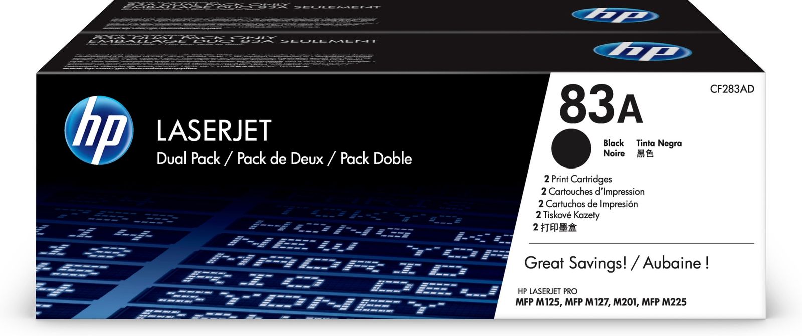 HP 83A BLK DUAL PACK LJ TONER CARTRIDGE