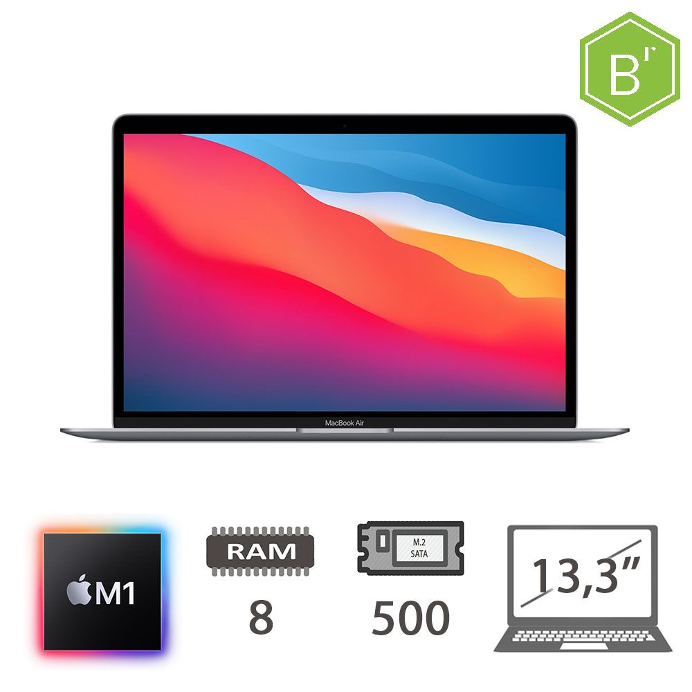 MBA 13,3 (2020)M1-8C/8/512/8C GPU/SG/2Y - B