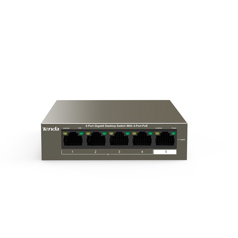 SWITCH POE UNMANAGED 5 PORT, 4 POE
