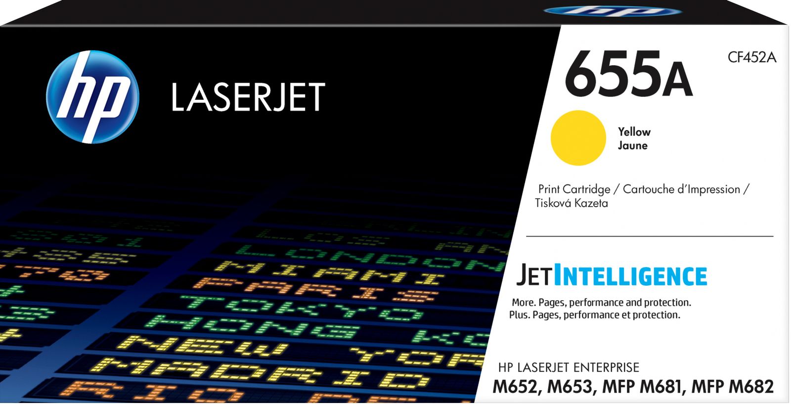 HP 655A YELLOW LASERJET TONER CARTRIDGE