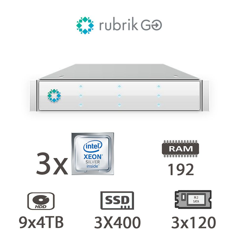 RUBRIK R6304S -3X(X11DPT-B/3X4TB+1XSSD400+1X120M2)