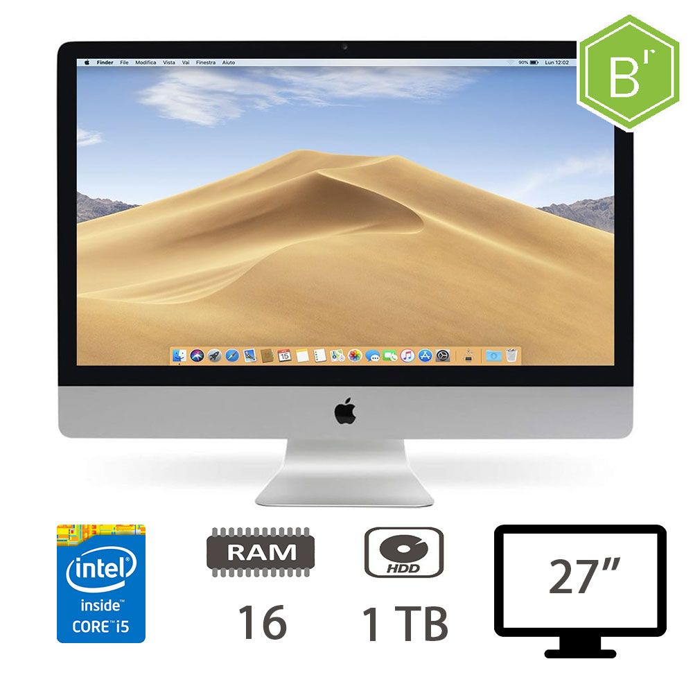 IMAC 27 (L13)I5-4570/16/HDD1TB/GT755M/2Y - B