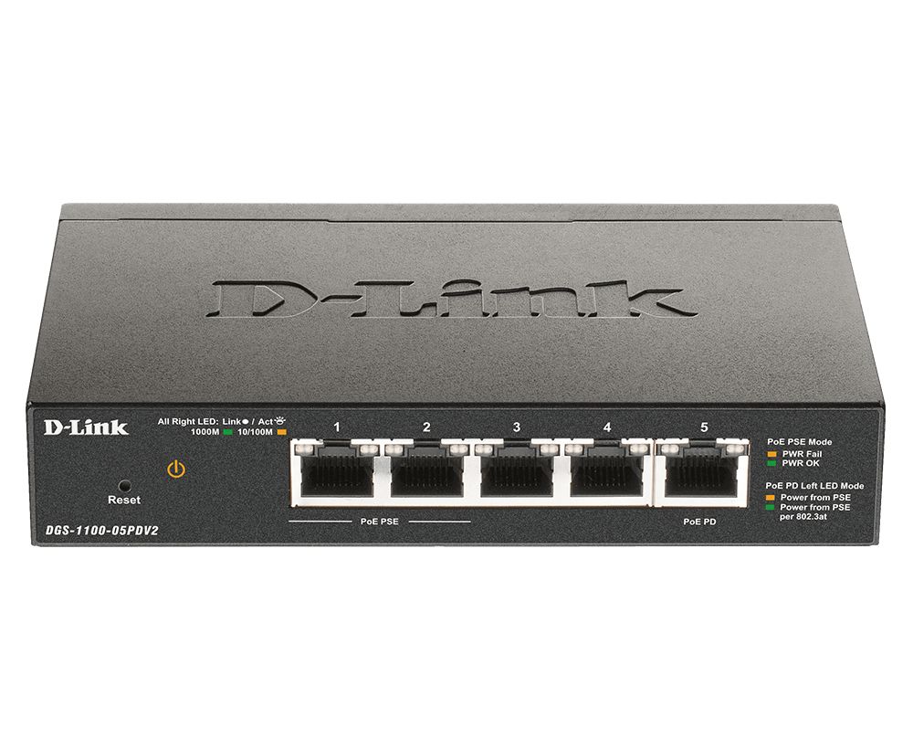 5-PORT GIGABIT POE SMART MANAGED SWITCH WITH 1 PD