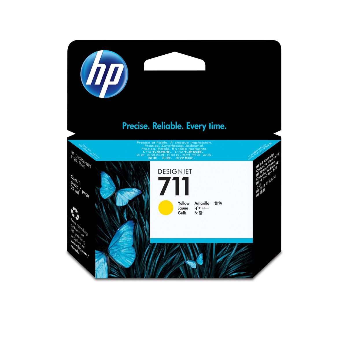 HP 711 29-ML YELLOW INK CARTRIDGE