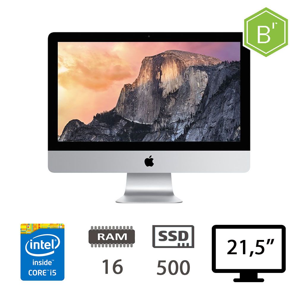 IMAC 21,5 4K(L15)I5-5675R/16/SSD512/IPG6200/2Y - B