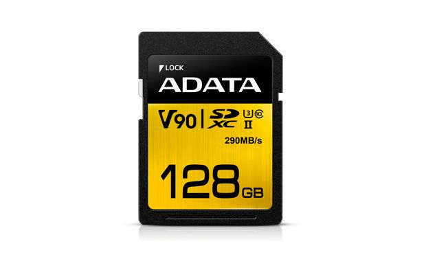 ADATA SDXC 128GB UHS-II U3 C10 V90 290-260MB/S