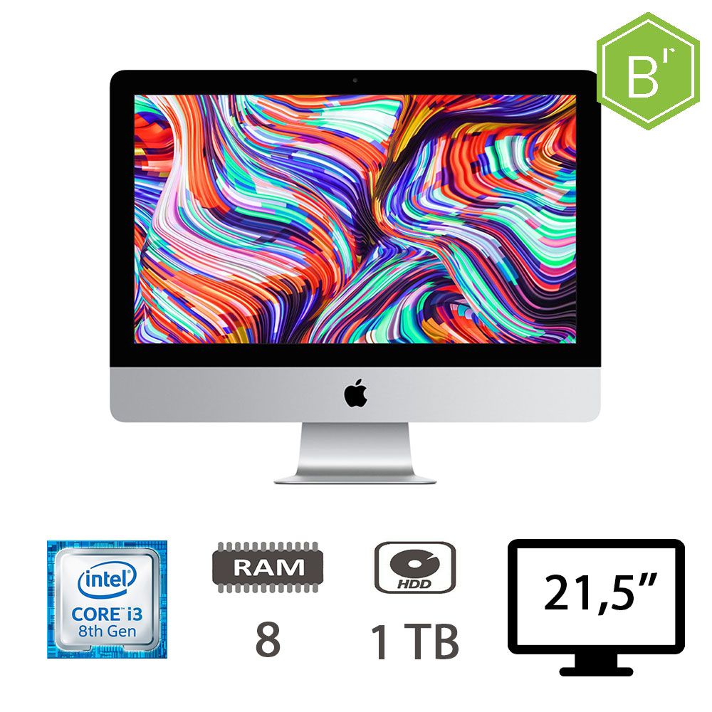 IMAC 21,5 4K (2019)I3-8100/8/HDD1TB/2Y - B