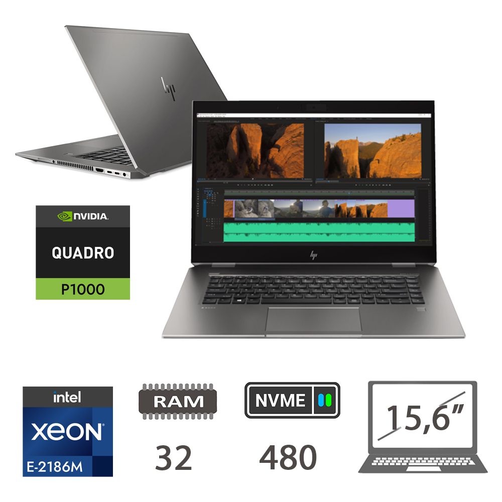 HP ZBOOK STUDIO G5 XEON E-2186M/32/NVME480/W11P/2Y