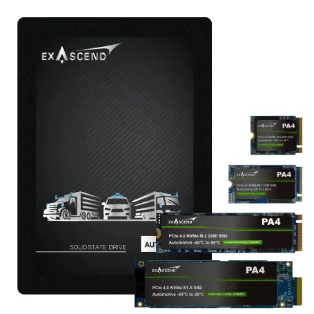 EXASCEND PCIE GEN4 X4 W-TEMP M.2 2242 SSD 1920GB