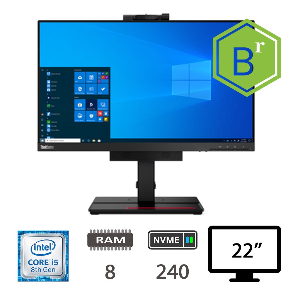 LENOVO TIO22 AIO I5-8500T/8/NVME240/21,5/W10P/2Y B