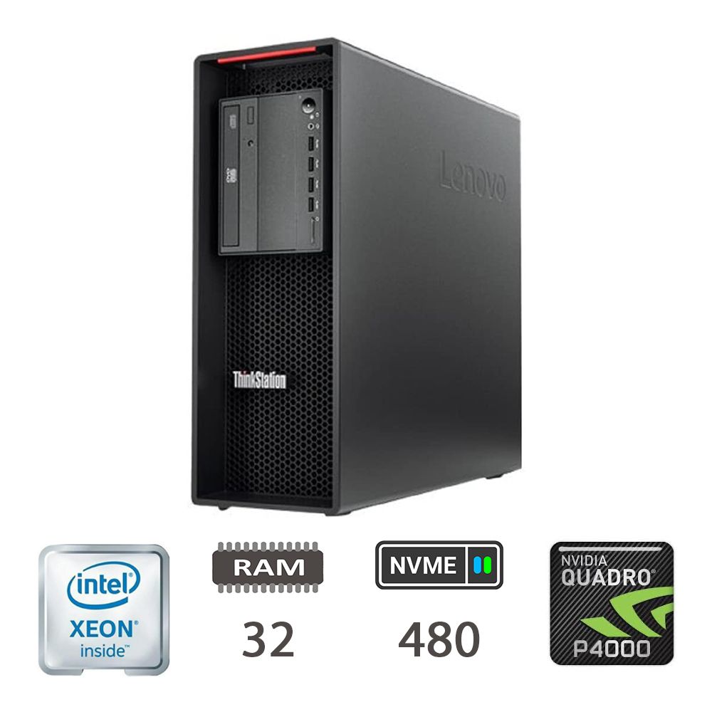 LENOVO P520 XEON W-2133/32/NVME480/P4000/W10P/2Y