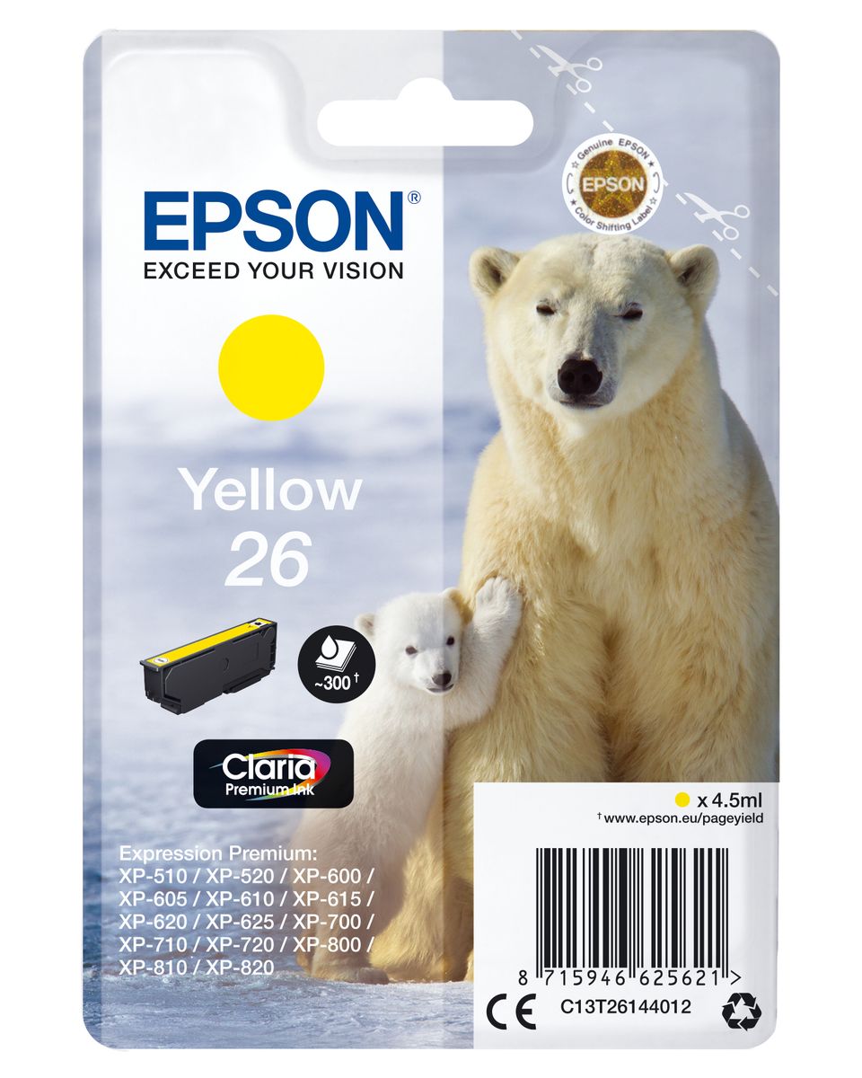 CARTUCCIA 26 ORSO POLARE GIALLO 300PAG/4,5ML