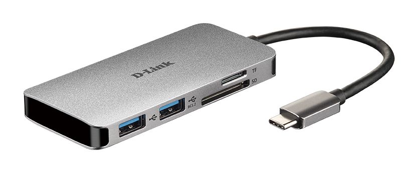 6-IN-1 USB-C HUB WITH HDMI/CARD READER/POWER
