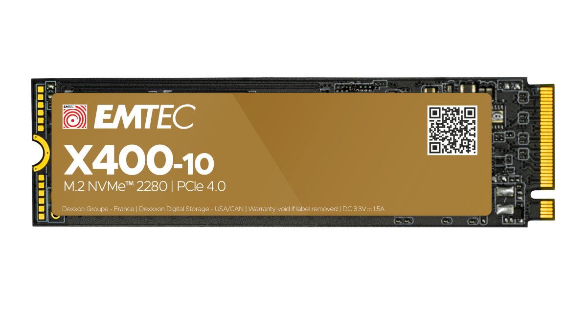EMTEC X400-10 SSD M2 NVME PCLE GEN 4X4 4TB 3D NAND