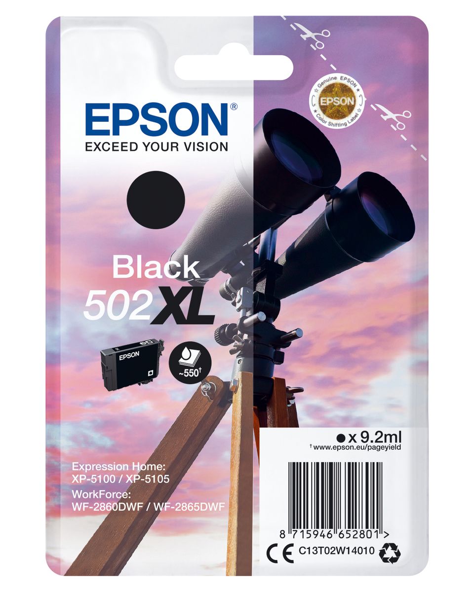 CARTUCCIA 502XL SERIE BINOCOLO NERO 550PAG/9,2ML