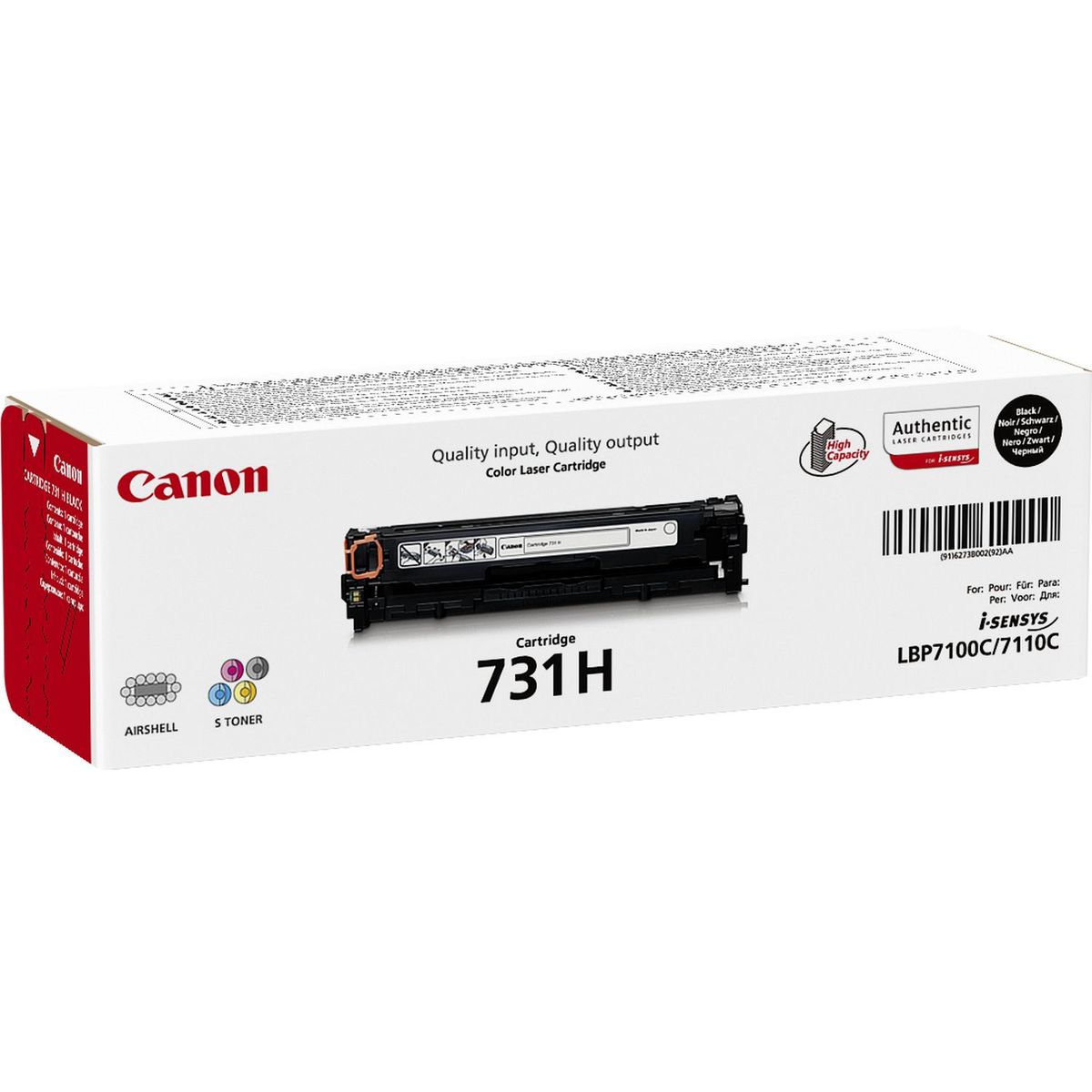 731H BK CARTUCCIA NERA ALTA CAPACITA  , DURATA 2.