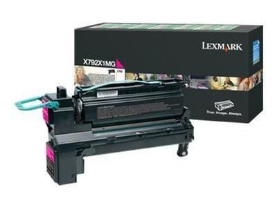 TONER LEXMARK RETURN MAGENTA PER X792 DA 20K