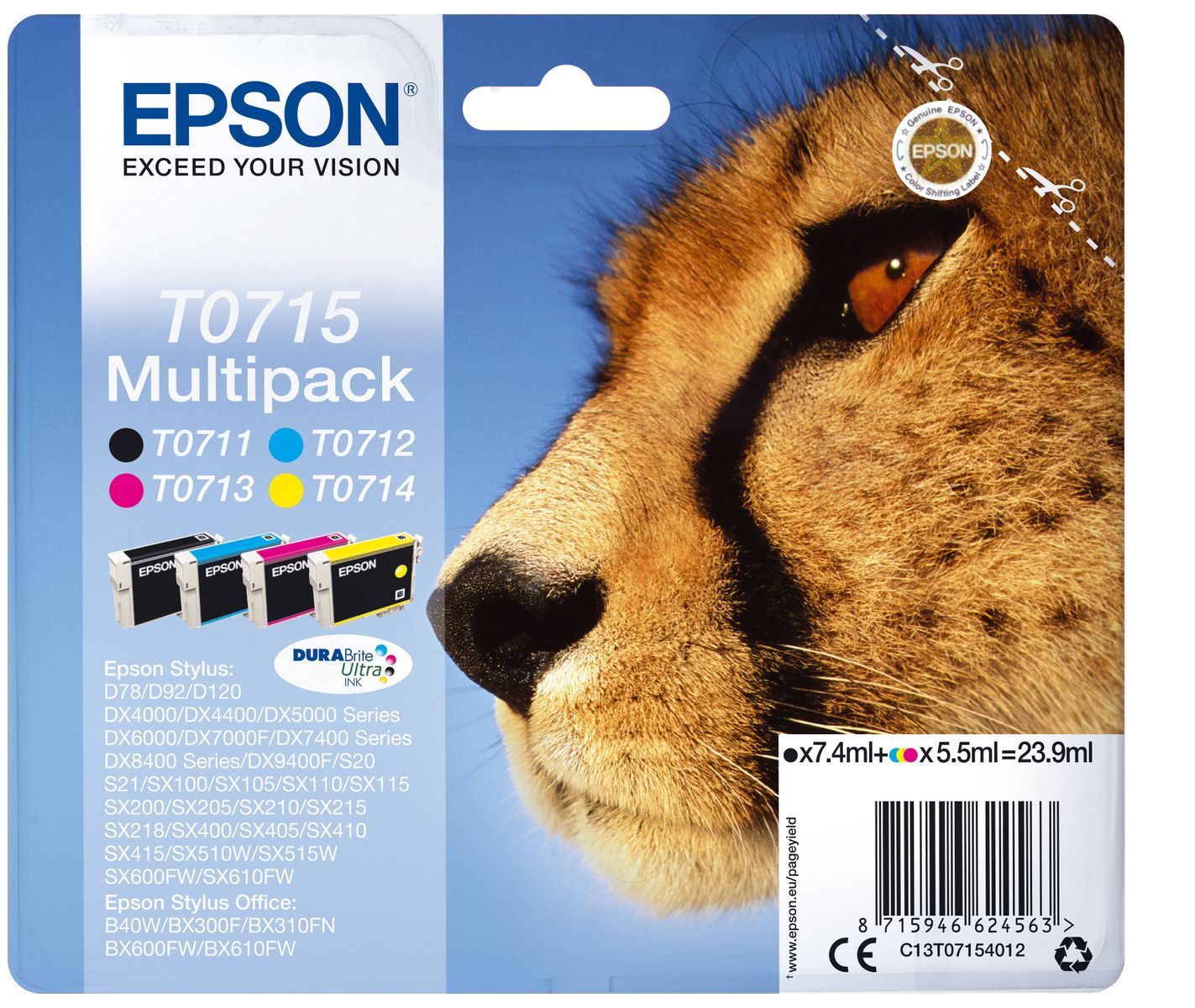 CARTUCCIA T0715 SERIE GHEPARDO MULTIPACK