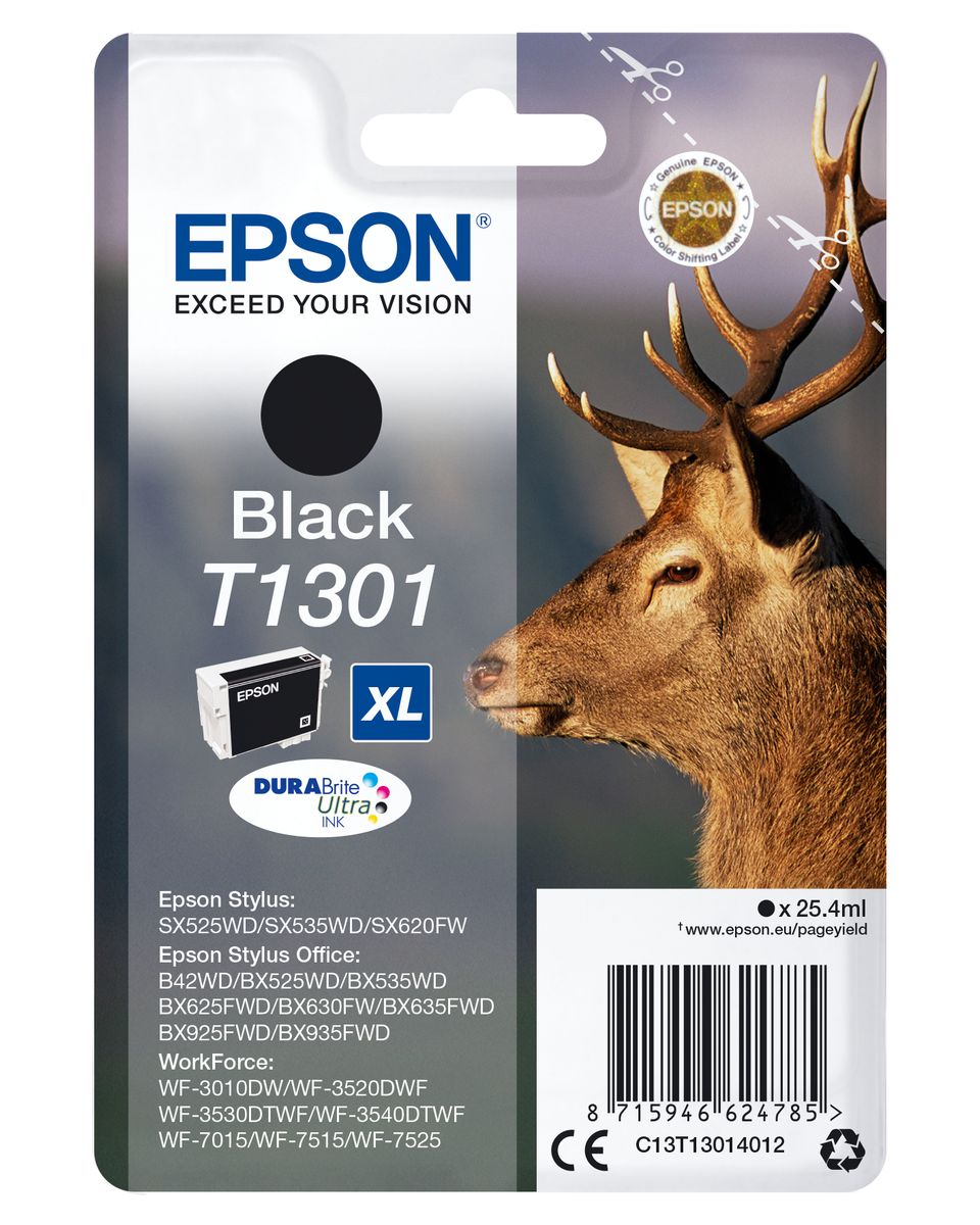 CARTUCCIA T1301 SERIE CERVO NERO 945PAG/25,4ML