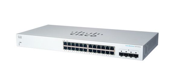 CBS220 SMART 24-PORT GE, 4X1G SFP