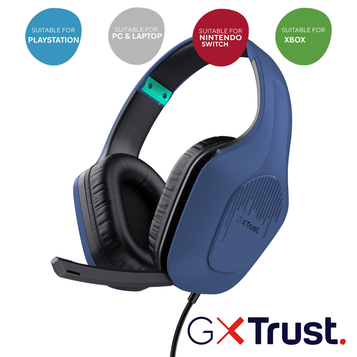 GXT415B ZIROX HEADSET - BLUE
