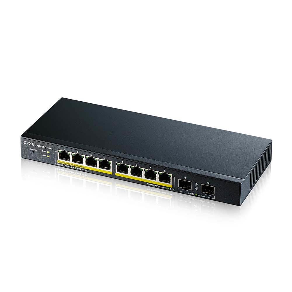 SWITCH WEB MANAGED 8 PORTE GIGABIT POE+ 2X SFP