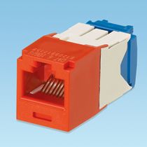 Modulo Mini-Com RJ45 10 Gb/s UTP Rosso