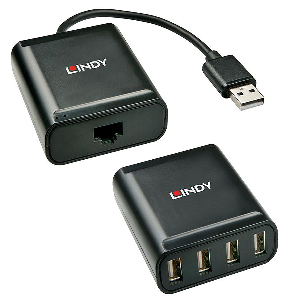 EXTENDER USB 2.0 CAT.5 60M, 4 PORTE