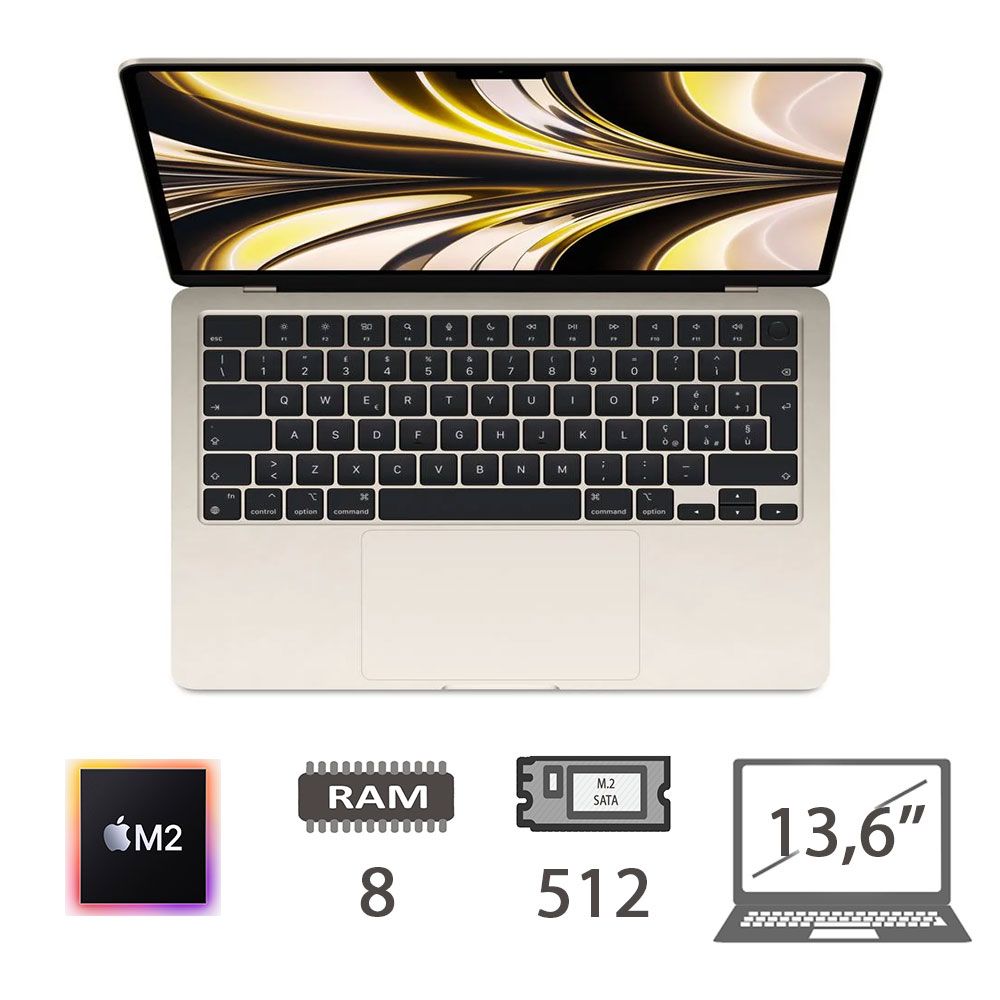 MBA 13,6 (2022)M2-8C CPU/8/512/10C GPU/STL/2Y