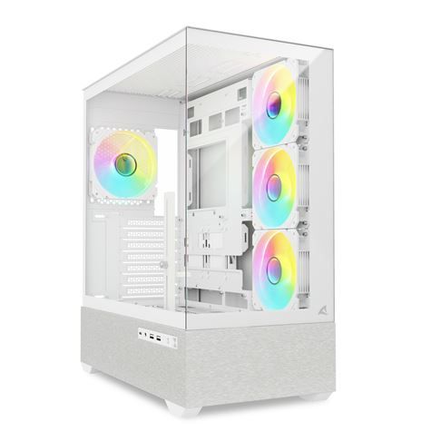 SHARKOON AK7 ARGB (WHITE, TEMPERED GLASS X 2)