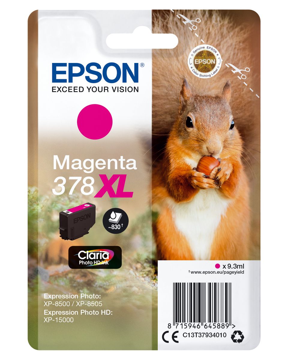 CARTUCCIA 378XL SCOIATTOLO MAGENTA 830PAG/9,3ML