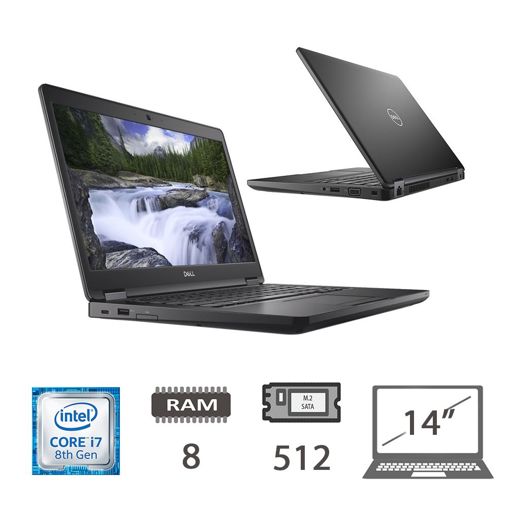 DELL LATITUDE 5490 - I7-8650U/8/512M2/14/W10P/2Y