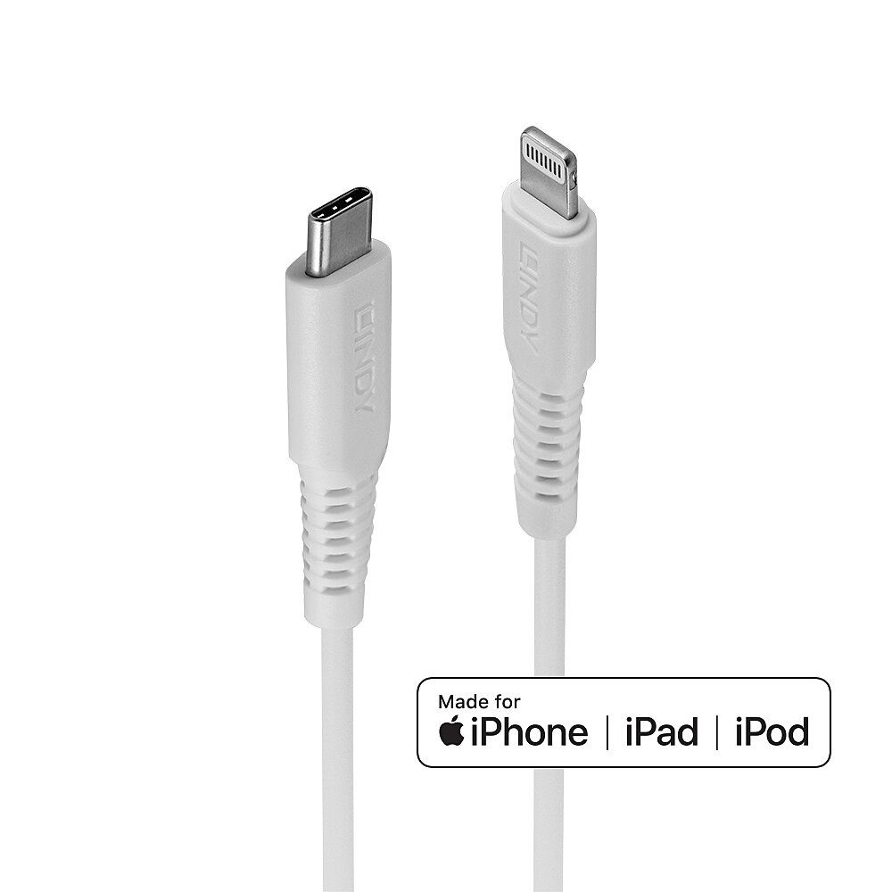 CAVO USB TIPO C A LIGHTNING BIANCO, 1M