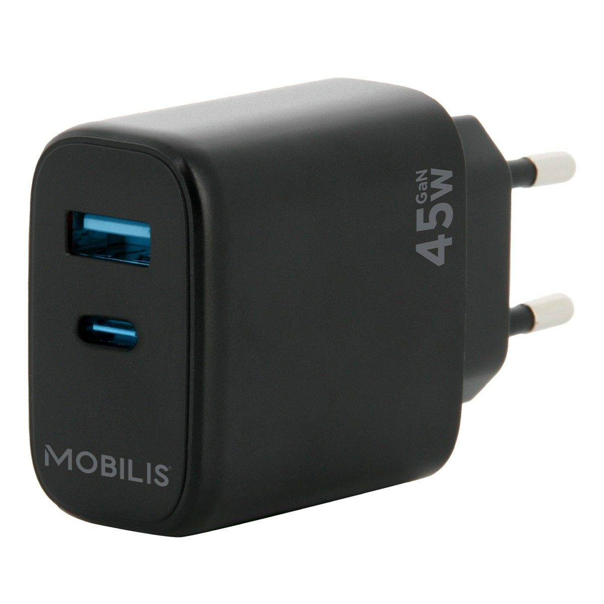WALL CHARGER - 45W - 1 USB A + 1 USB C - GAN