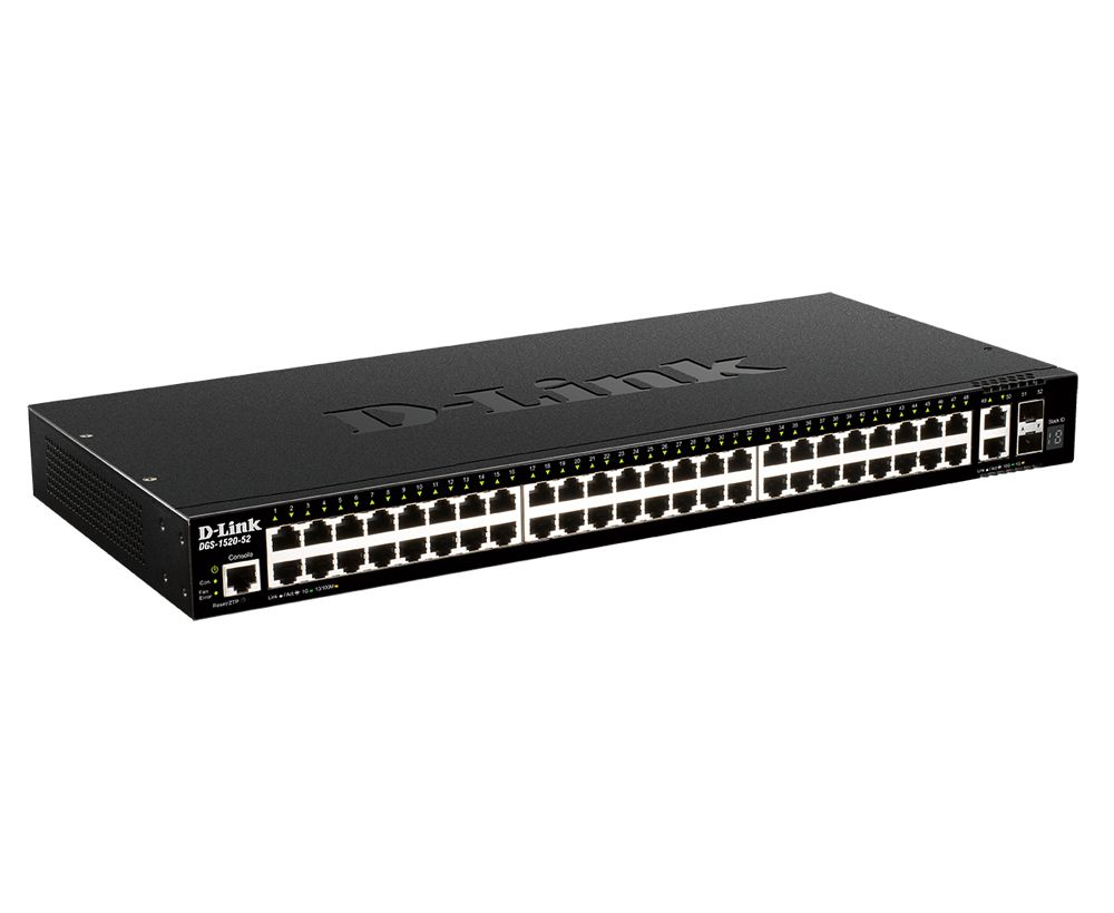 48 PORTS GE + 2 10GE PORTS + 2 SFP+ MANAGED SWITCH