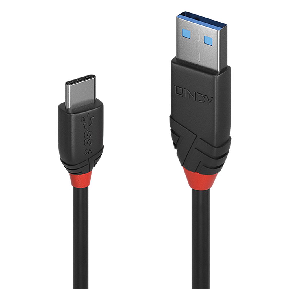 CAVO USB 3.1 TIPO C A A 3A BLACK LINE, 1M