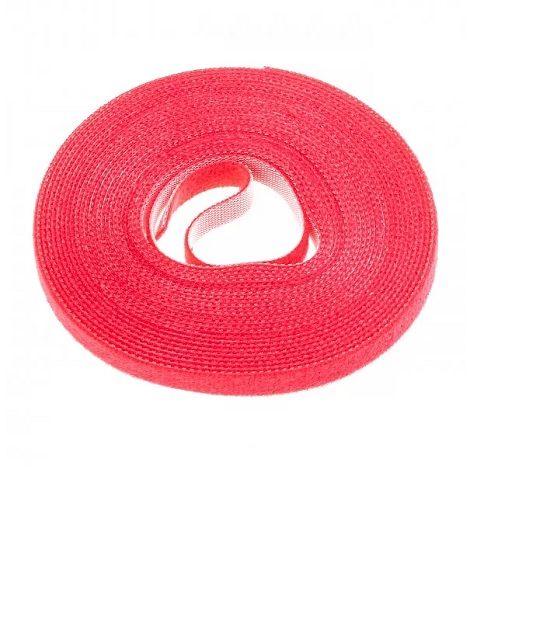 Fascetta Velcro largh. 10 mm rotolo da 5 m Rosso